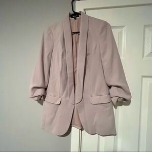 Express Size S Pale Pink Rouched Blazer